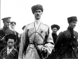 Генерал Врангель с сыном Петром. 1919 г.