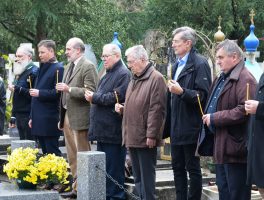 Торжественная панихида Галлиполийцев в Русском кладбище в Sainte-Geneviève-des-Bois в субботу 23 ноября 2019 г.