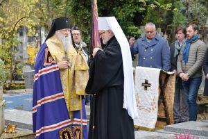 Торжественная панихида Галлиполийцев в Русском кладбище в Sainte-Geneviève-des-Bois в субботу 23 ноября 2019 г.