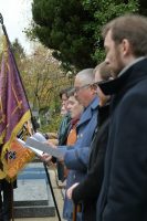 Panikhida solennelle en mémoire des soldats et officiers des Armées Blanches, organisée par l'Union des Descendants des Gallipoliens, concélébrée par Mgr Michel de Genève et Mgr Nestor de Chersonèse, le samedi 24 novembre 2018 à 15 heures au Cimetière Russe de Sainte-Geneviève-des-Bois.
