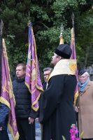 Panikhida solennelle en mémoire des soldats et officiers des Armées Blanches, organisée par l'Union des Descendants des Gallipoliens, concélébrée par Mgr Michel de Genève et Mgr Nestor de Chersonèse, le samedi 24 novembre 2018 à 15 heures au Cimetière Russe de Sainte-Geneviève-des-Bois.
