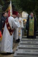 Panikhida solennelle en mémoire des soldats et officiers des Anrées Blanches en exil à Gallipoli, le samedi 25 novembre 2017 au Cimetière Russe de Sainte-Geneviève-des-Bois.