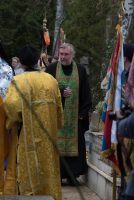 Panikhida solennelle en mémoire des soldats et officiers des Anrées Blanches en exil à Gallipoli, le samedi 25 novembre 2017 au Cimetière Russe de Sainte-Geneviève-des-Bois.