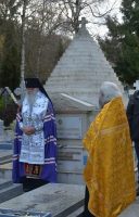 Panikhida solennelle en mémoire des soldats et officiers des Anrées Blanches en exil à Gallipoli, le samedi 25 novembre 2017 au Cimetière Russe de Sainte-Geneviève-des-Bois.