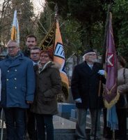 Panikhida solennelle en mémoire des soldats et officiers des Anrées Blanches en exil à Gallipoli, le samedi 25 novembre 2017 au Cimetière Russe de Sainte-Geneviève-des-Bois.